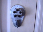 Simplex Lock installed